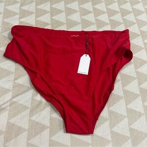 Universal standard red high rise bikini bottoms size xl 26/28